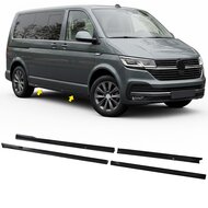 Glanzend zwarte sideskirt aanzets passend voor VW T7 L1 (korte wielbasis) model vanaf 2024