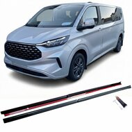 Glanzend zwarte sideskirt aanzets passend voor Ford Transit Custom en Tourneo Custom L2 (langere wielbasis) model vanaf 2023
