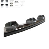 Glanzend zwarte frontlip passend voor VW Transporter T5 model 2010 - 2015 met sportline voorbumper