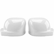 Glanzend witte spiegelkappen passend voor Renault Trafic III,  Opel Vivaro B, Fiat Talento en Nissan NV300