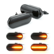 Dynamische LED smoke zijknipperlichten VW Caddy model 2003 - 2010 