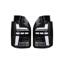 LED lightbar achterlichten smoke passend voor VW Transporter T6.1 model 2019 - 2024 met dubbele deuren