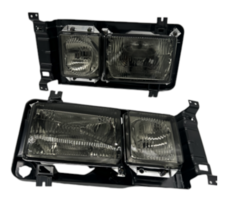 Vierkante smoke koplampen met OE lens passend voor VW Transporter T3 model 1979 - 1992  Vierkante smoke koplampen met OE lens passend voor VW Transporter T3 model 1979 - 1992