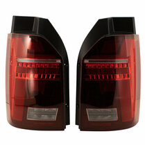 LED Achterlichten passend voor Volkswagen Transporter T6 2015-2020 (met achterklep) - Rood/Smoke - incl. Dynamic Running Light LED Achterlichten passend voor Volkswagen Transporter T6 2015-2020 (met achterklep) - Rood/Smoke - incl. Dynamic Running Light