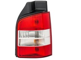 Achterlicht bestuurderskant rood/wit passend voor VW Transporter T5 met dubbele deuren Achterlicht bestuurderskant rood/wit passend voor VW Transporter T5 met dubbele deuren