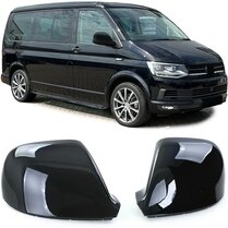 Spiegelkappen glanzend zwart passend voor VW Transporter T5, T6 en T6.1 Spiegelkappen glanzend zwart passend voor VW Transporter T5, T6 en T6.1