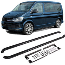 Sidebars zwart passend VW Transporter T5, T6 en T6.1 met lange wielbasis (L2) Sidebars zwart passend VW Transporter T5, T6 en T6.1 met lange wielbasis (L2)