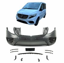 Sportlook bumper passend voor Mercedes Vito en V-Klasse W447 model 2014 - 2020 Sportlook bumper passend voor Mercedes Vito en V-Klasse W447 model 2014 - 2020