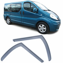 Zijwindschermen smoke passend voor Renault Trafic JL model 2001 - 2014 Zijwindschermen smoke passend voor Renault Trafic JL model 2001 - 2014