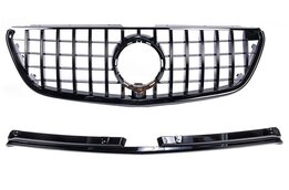 Glanzend zwarte gril GT passend voor Mercedes V-Klasse W447 model 2014 - 2019