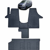 Rubberen matten passend voor VW T5 en T6 6-delig model 2003 - 2019