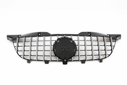Glanzend zwarte grill met chromen accenten passend voor Mercedes Sprinter W906 pre-facelift model 2006 - 2013 
