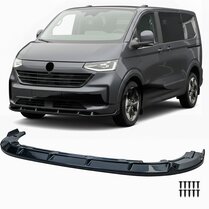 Glanzend zwarte frontlip passend voor VW Transporter T7 model vanaf 2024