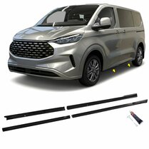 Glanzend zwarte sideskirt aanzets passend voor Ford Transit Custom en Tourneo Custom L1 (korte wielbasis) model vanaf 2023