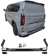 Glanzend zwarte diffuser passend voor Ford Tourneo en Ford Transit Custom model vanaf 2023
