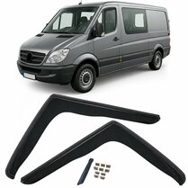 Zijwindschermen dark passend voor Mercedes Sprinter W906 model 2006 - 2018