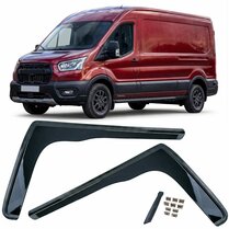Zijwindschermen dark passend voor Ford Transit model 2014 - 2023