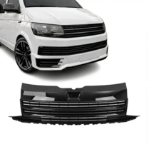 Sport gril glanzend zwart passend voor VW Transporter T6 model 2015 - 2019 zonder logo uitsparing