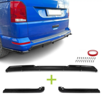 Diffuser met splitters glanzend zwart passend voor VW Transporter T6 en T6.1 